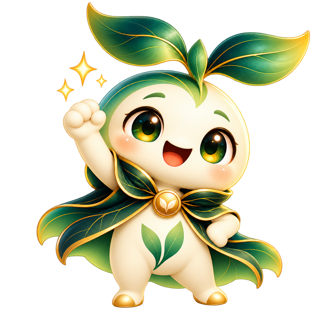 Enku raising one fist in a cheer