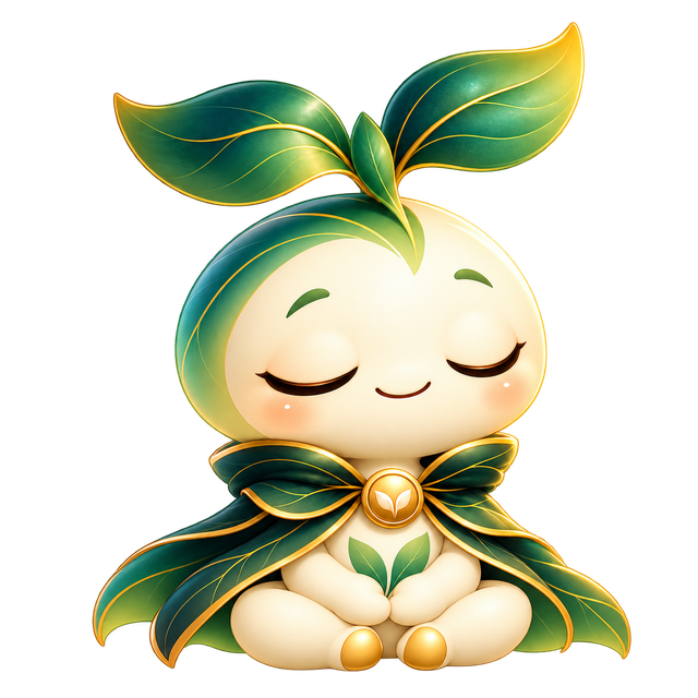 Enku sitting calmly with eyes closed, listening